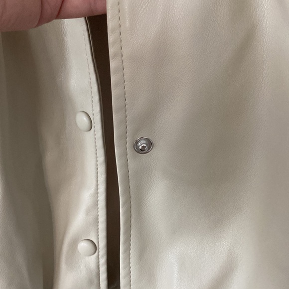 Bagatelle Collection Tan Vegan Leather Jacket Size S - Picture 11 of 14